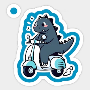 Vespazilla Sticker